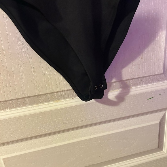 Baby Phat Black Sleeveless Bodysuit with Rhinestone Detail - Picture 4 of 6